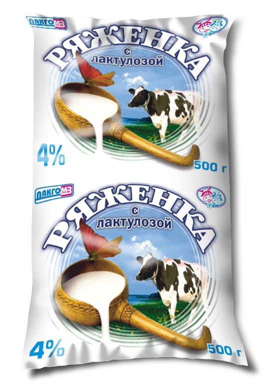Упаковка ряженки полиэтиленовая