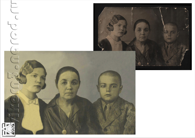 Ретушь старинной фотографии