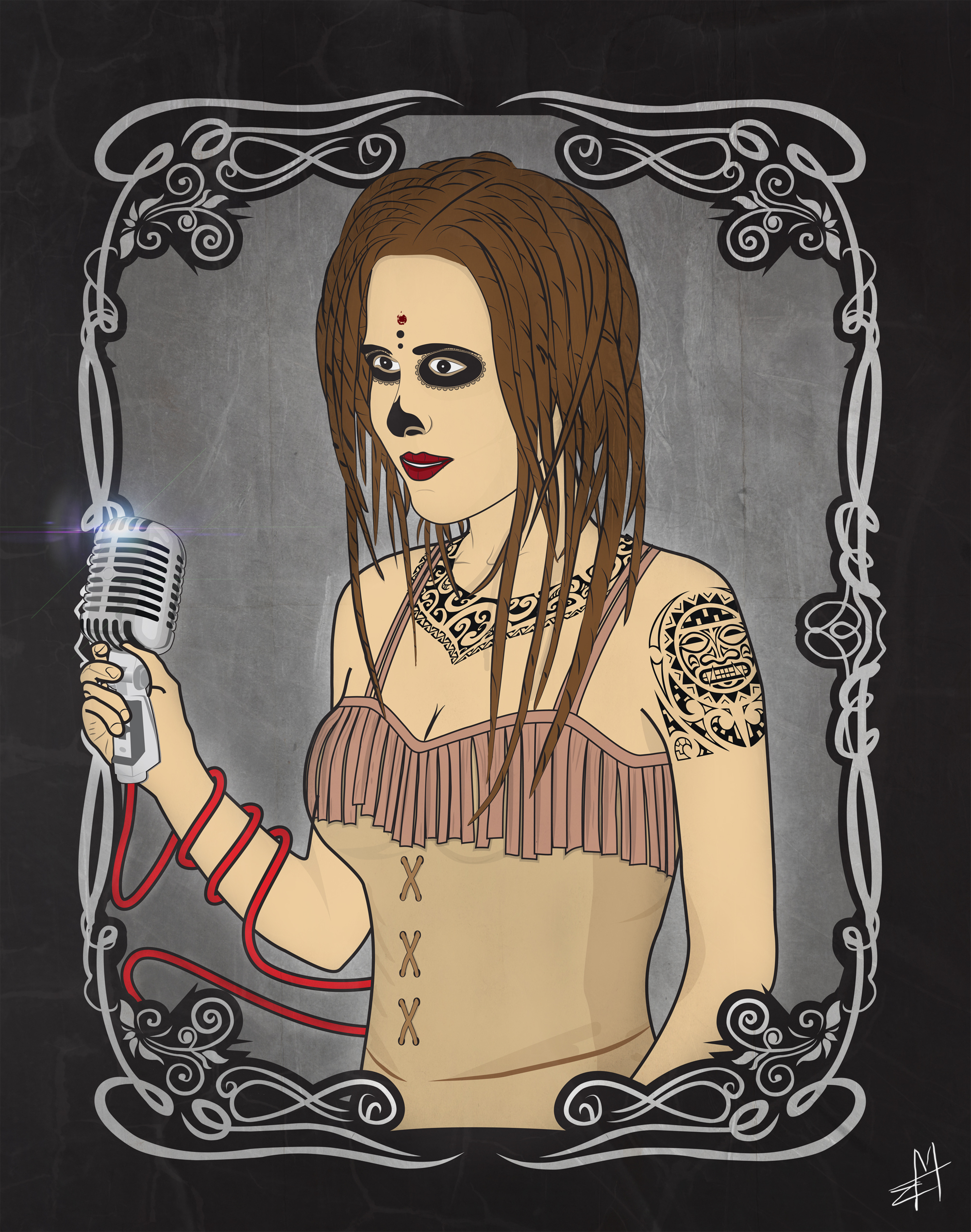 Работа в стиле "Barmetal"