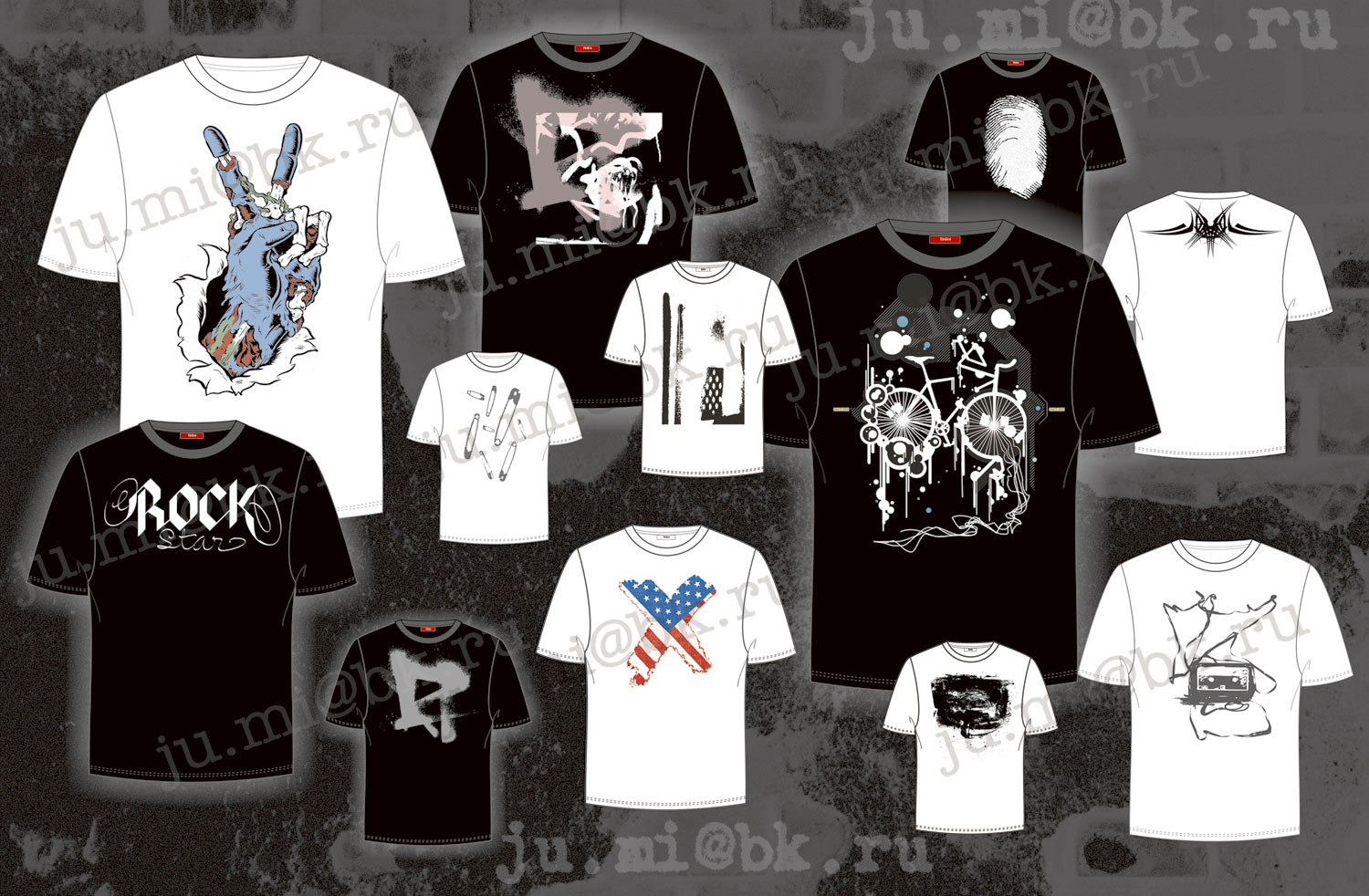 принты для футболок