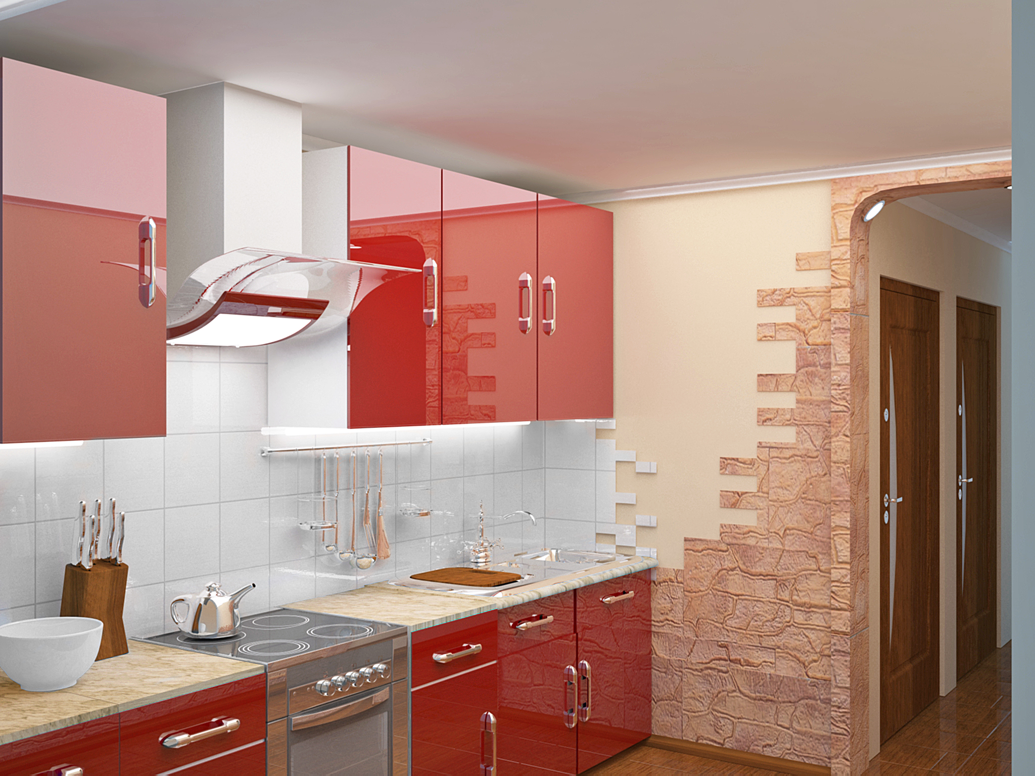 Кухня бордо