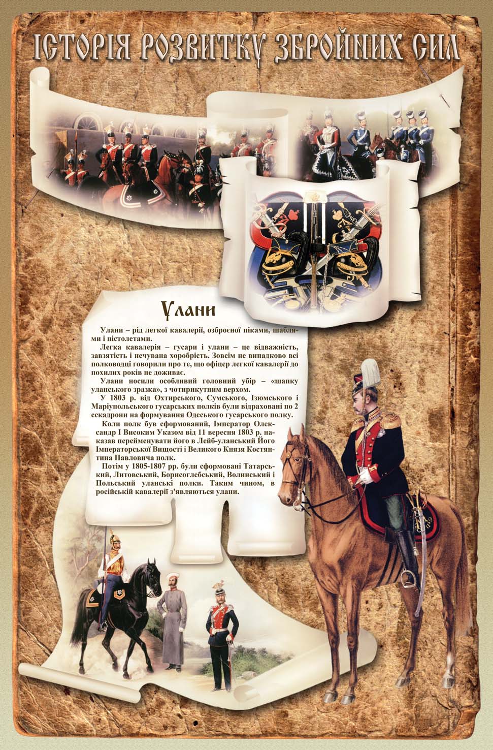 Серия плакатов "История развития вооруженных сил"