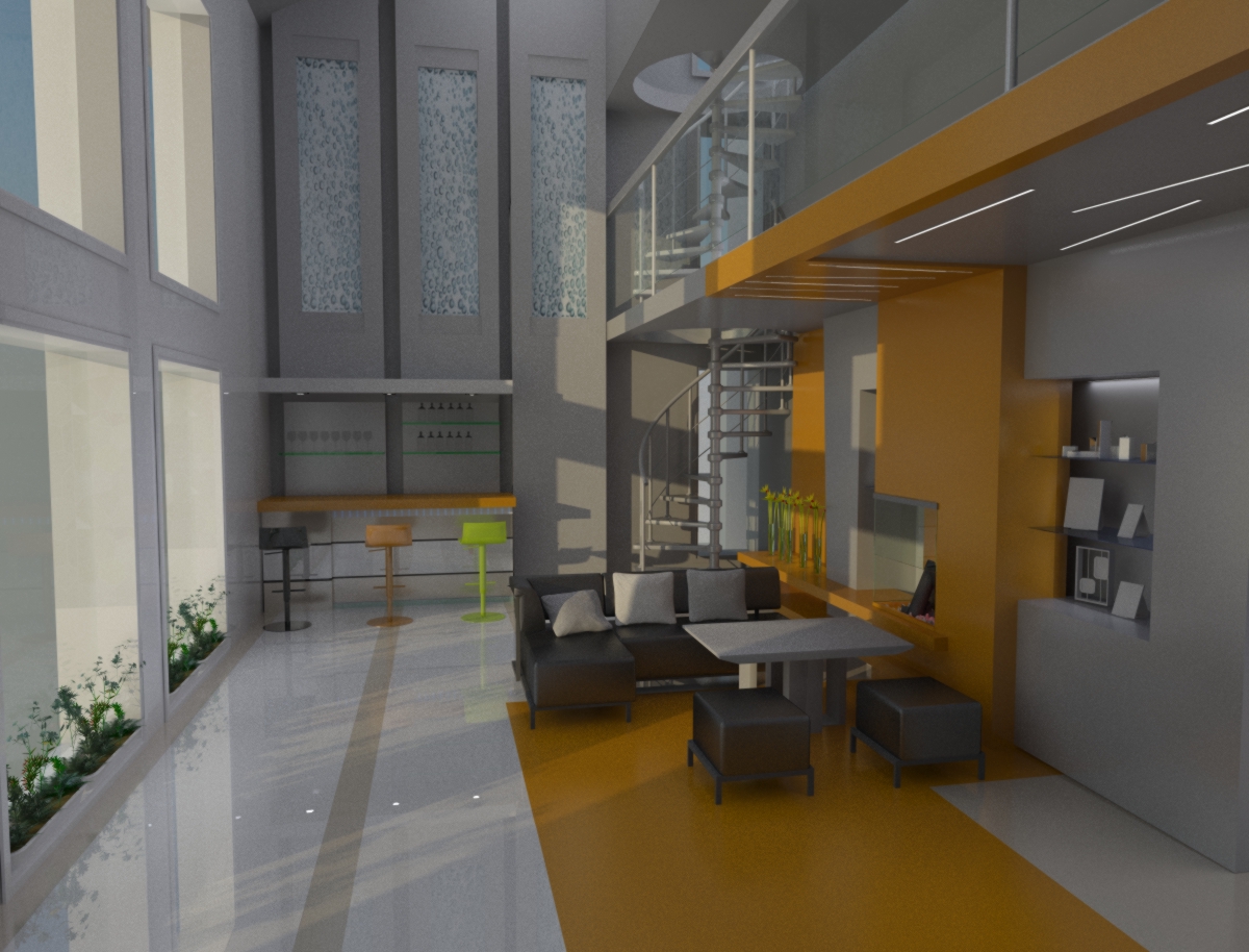 интерьер котеджа