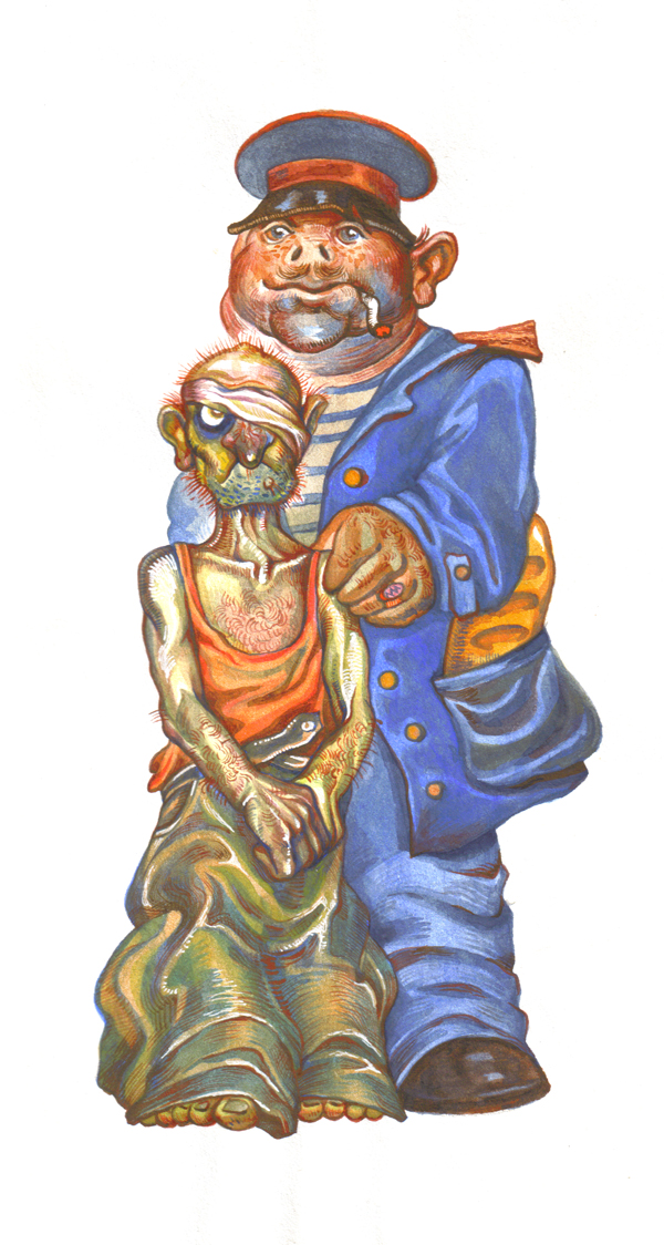 Иллюстрация к статье "Вытрезвитель" журнал XXI 