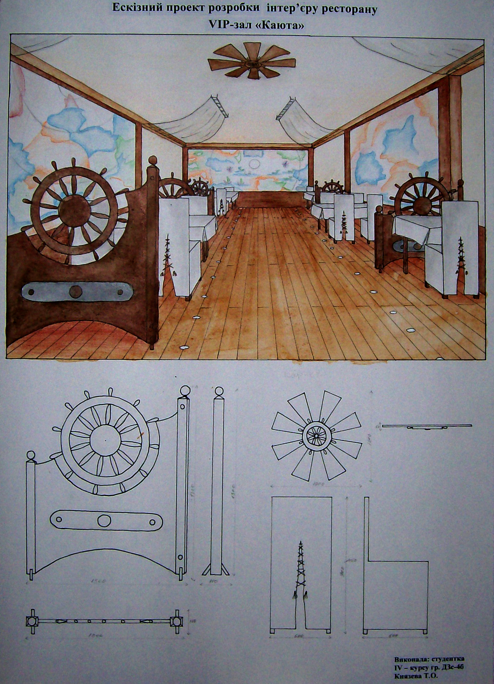 интерьер ресторана "причал"