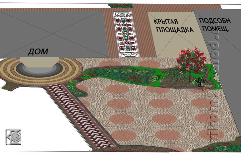 Эскиз укладки плитки