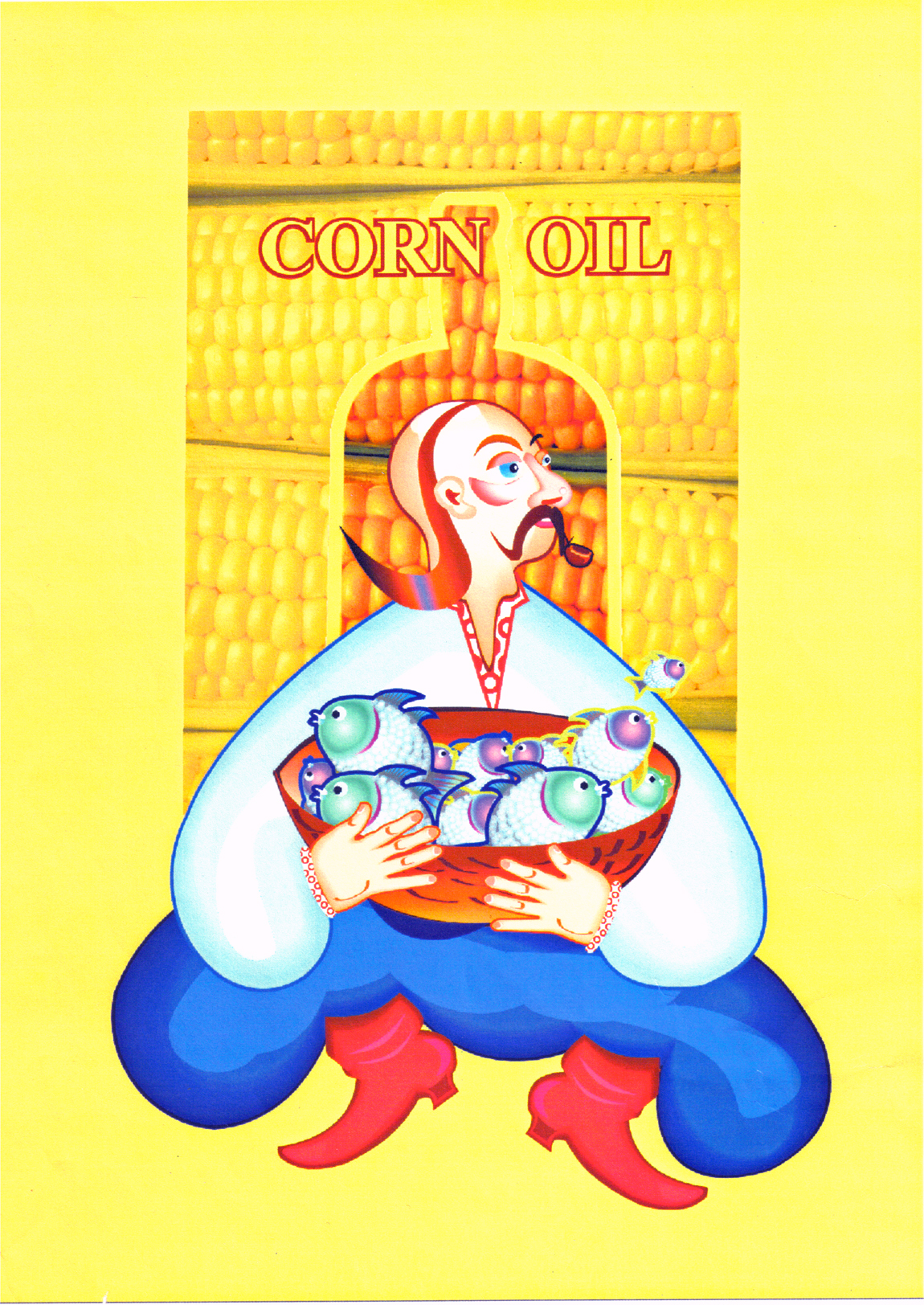 Наклейка "Кукурузное масло"