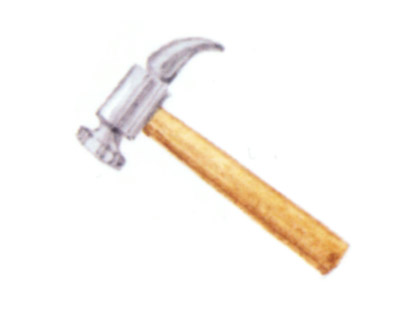 акварель "молоток"