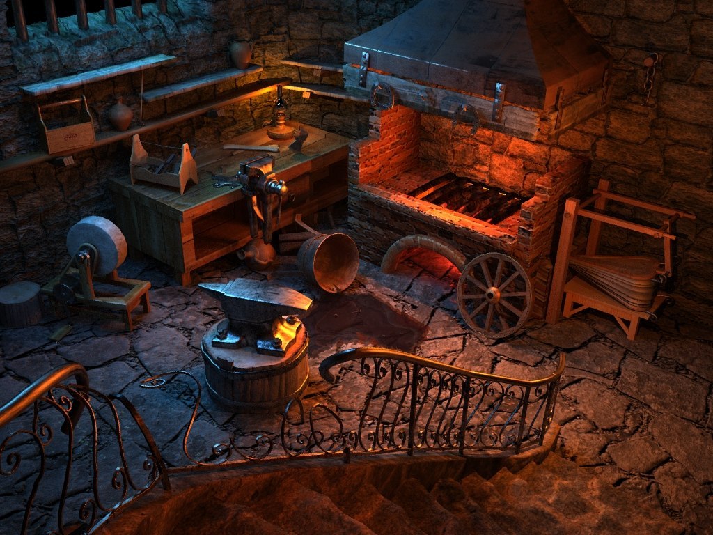 Скоростной моделлинг. Локация из игры, для постобработки.