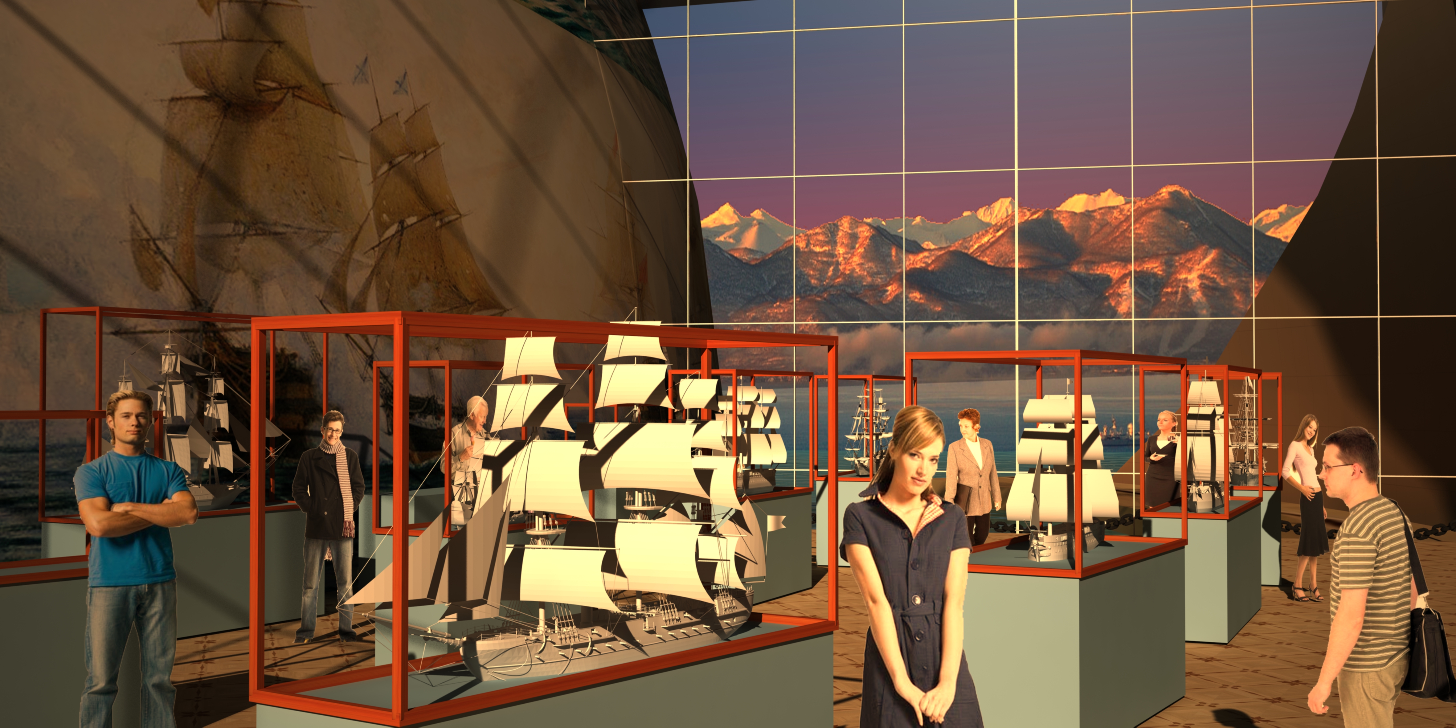 Интерьер музея Истории Российского флота