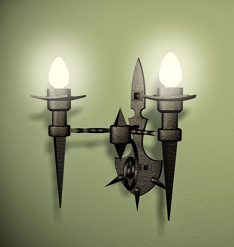 3d модель светильника для охотничьего домика