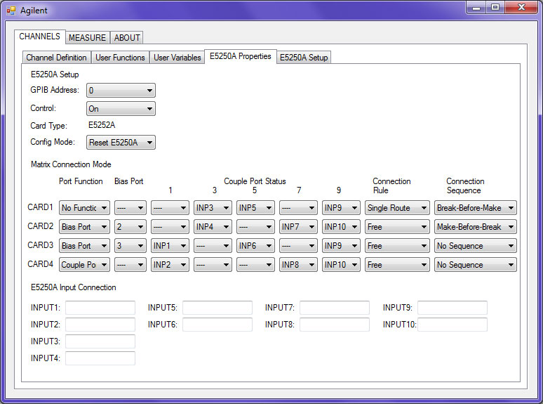 Программа-контроллер устройства Agilent
