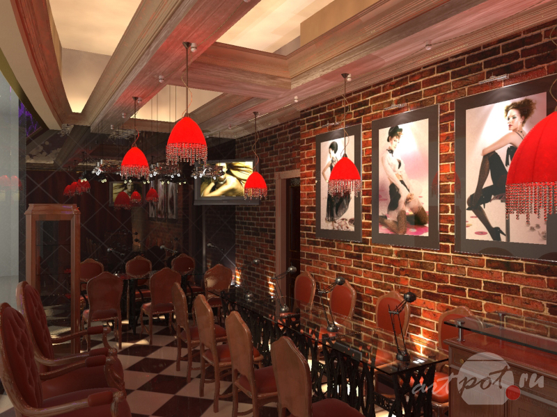 Визуализация интерьера маникюрного салона