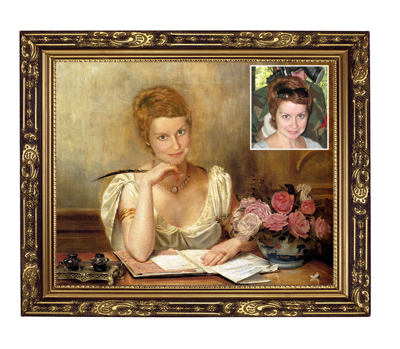 Девушка с пером