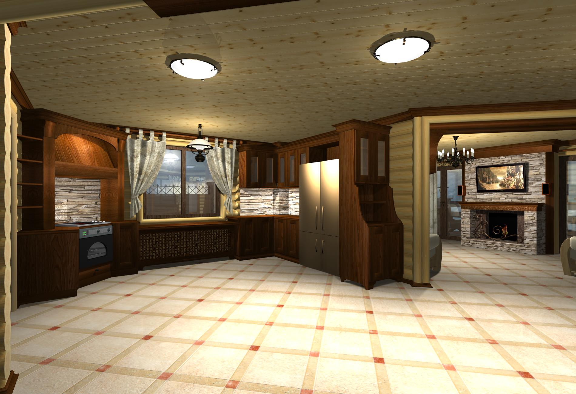 Частная гостиница. Гостевой этаж.