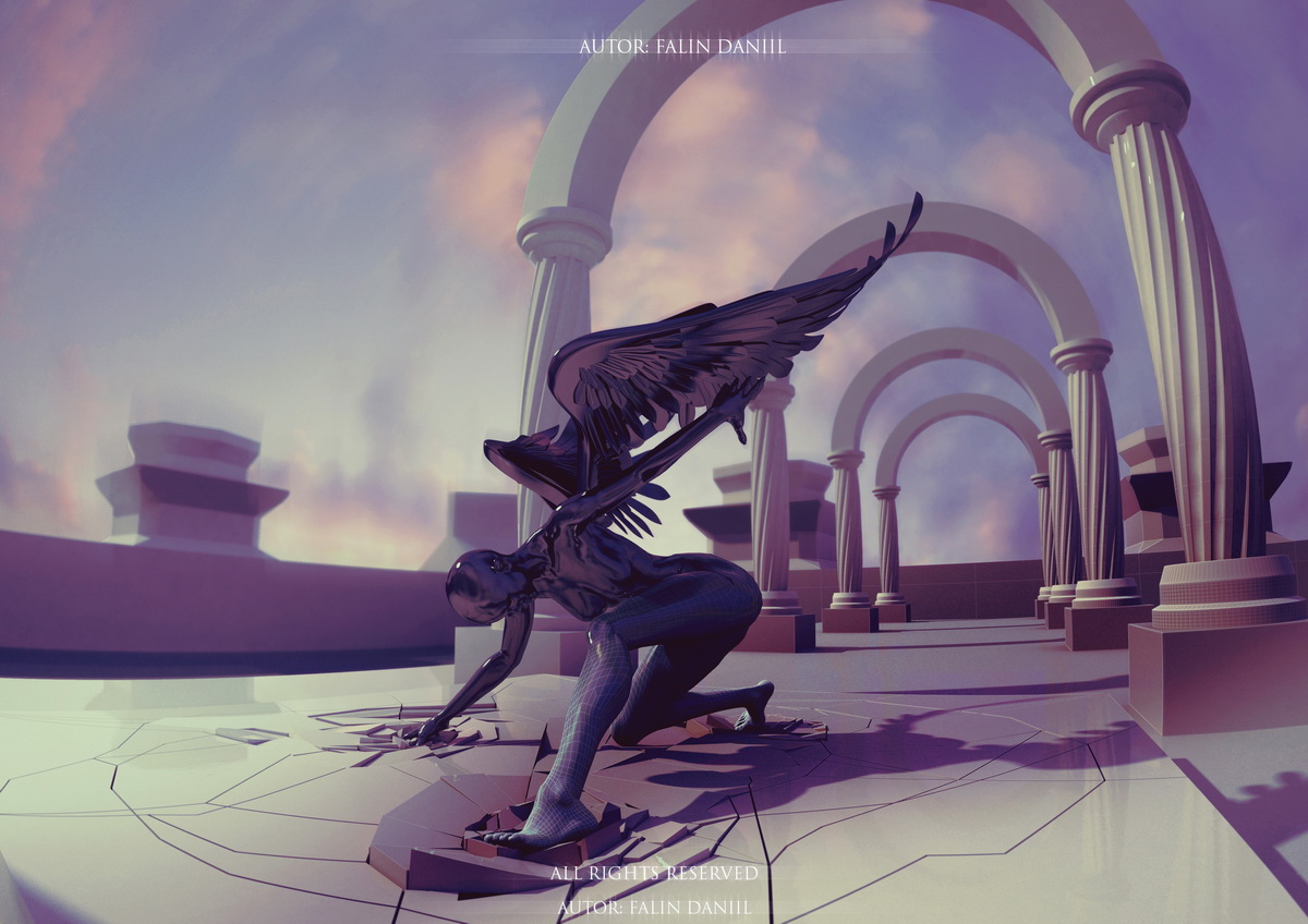 мой 3д эскиз для моей скульптуры