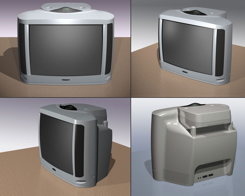 Телевизор с экраном 25", с сабвуфером (1999г.)