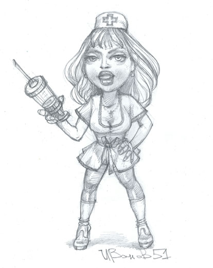 Персонаж для игры "Медсестра"