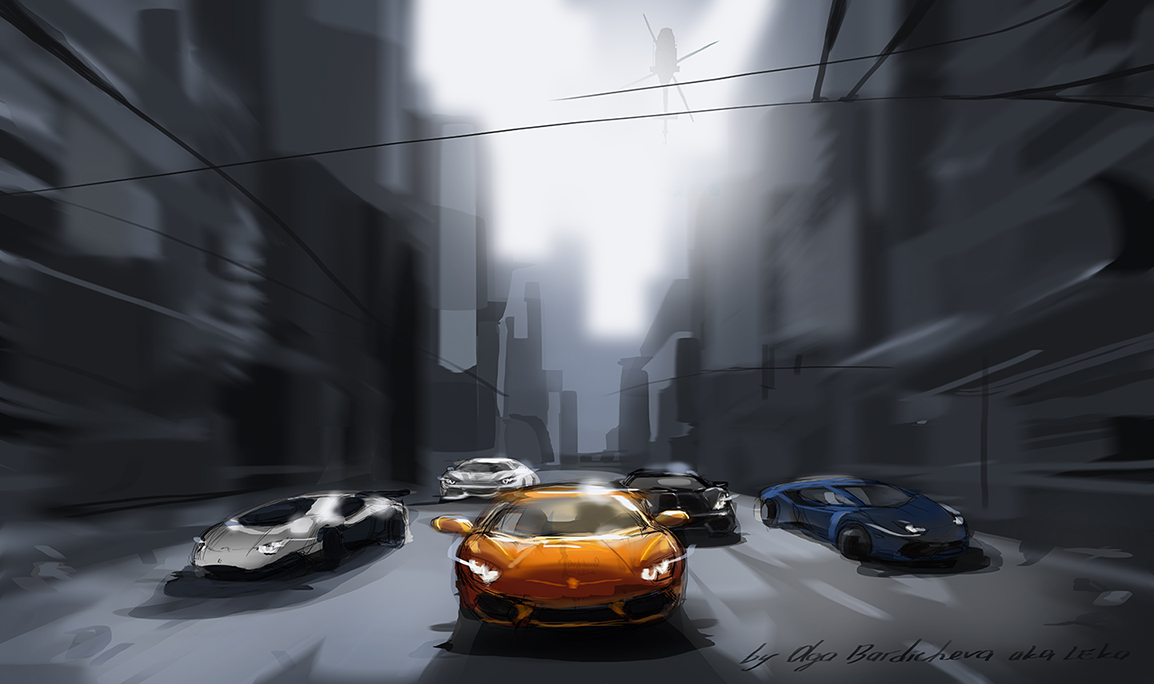 Иллюстрация с Lamborghini
