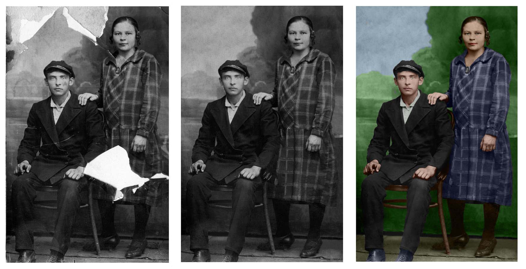 Реставрация фотографий и добавление цвета