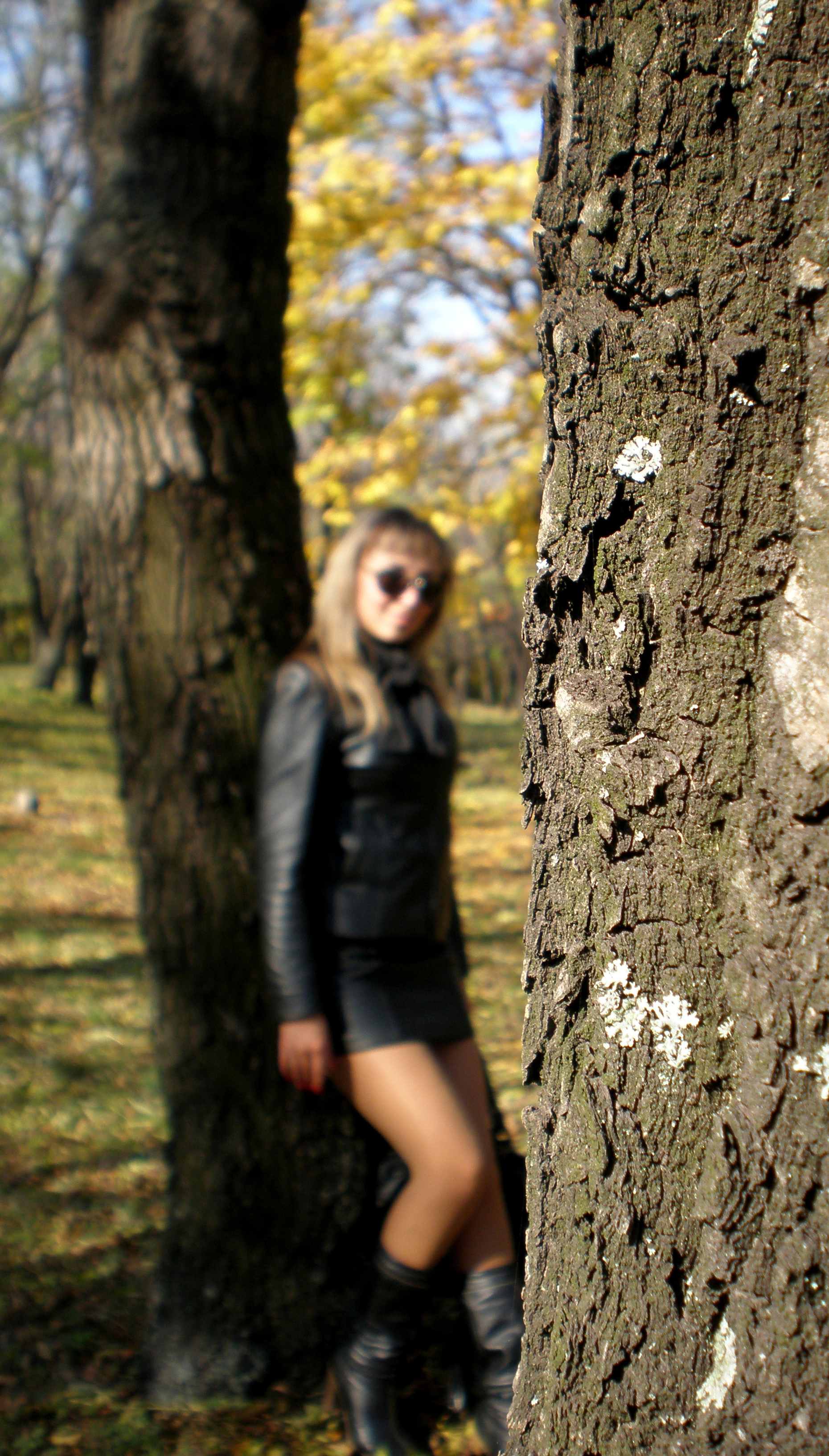 осень, девушка