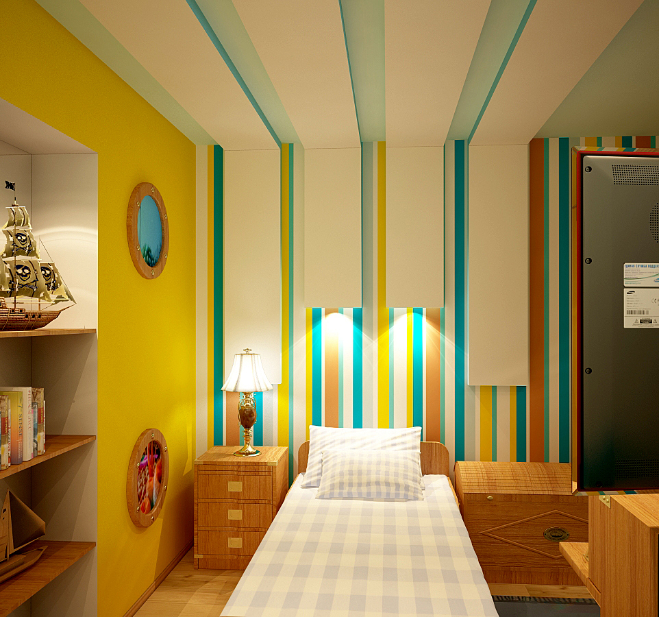 Двухуровневая квартира. Комната мальчика-04