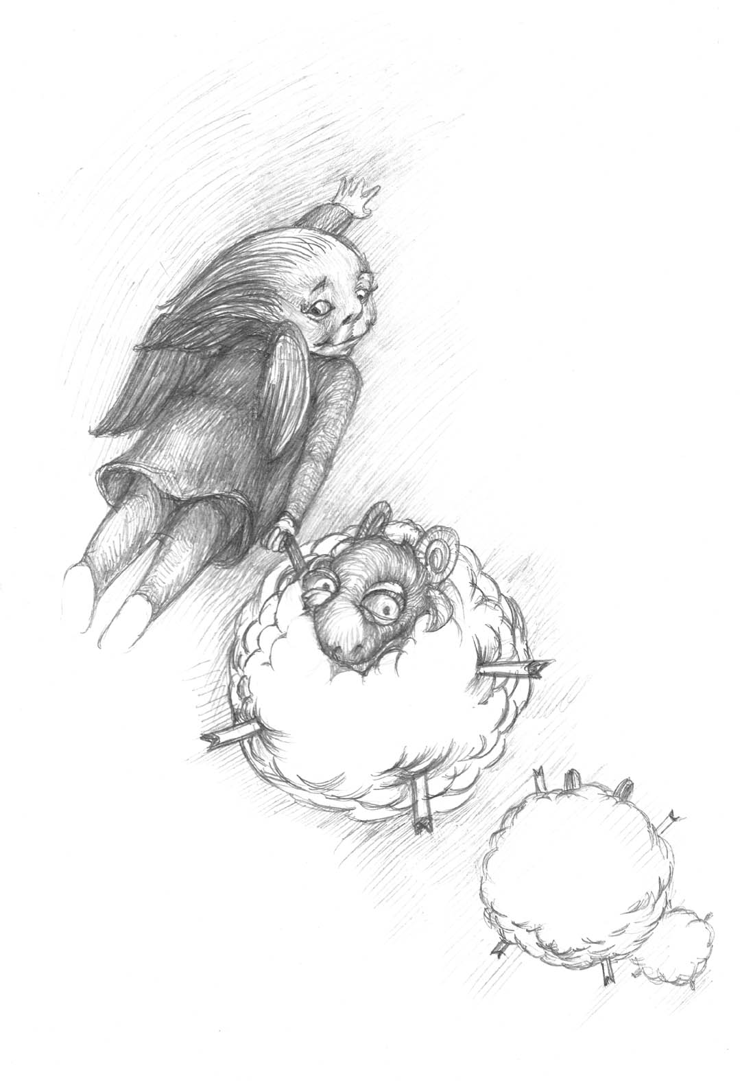 The skretch of the drawing for a wall-paper.3