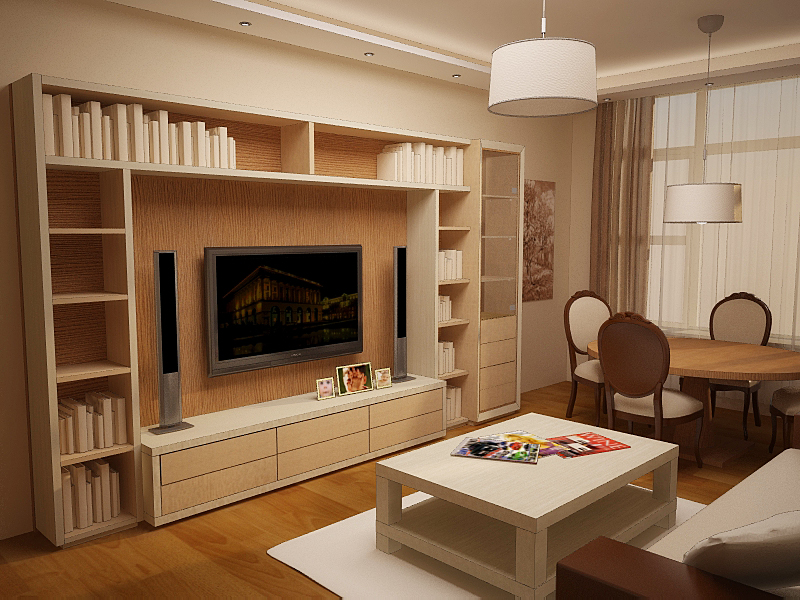 Дизайн гостинной комнаты-10