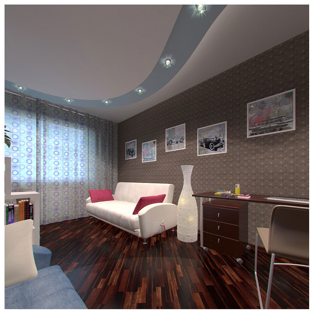 Дизайн и 3D визуализация частного интерьера. Объект: ЖК "Миллениу
