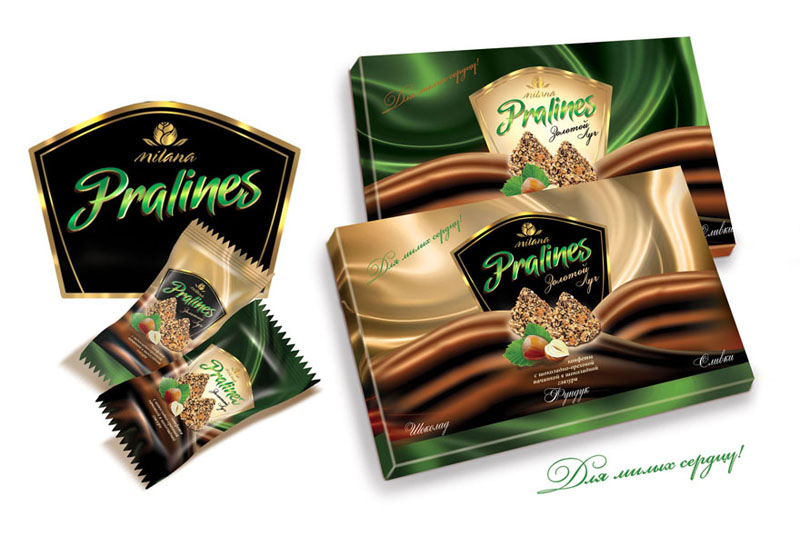 Дизайн для конфет "Пралинес"