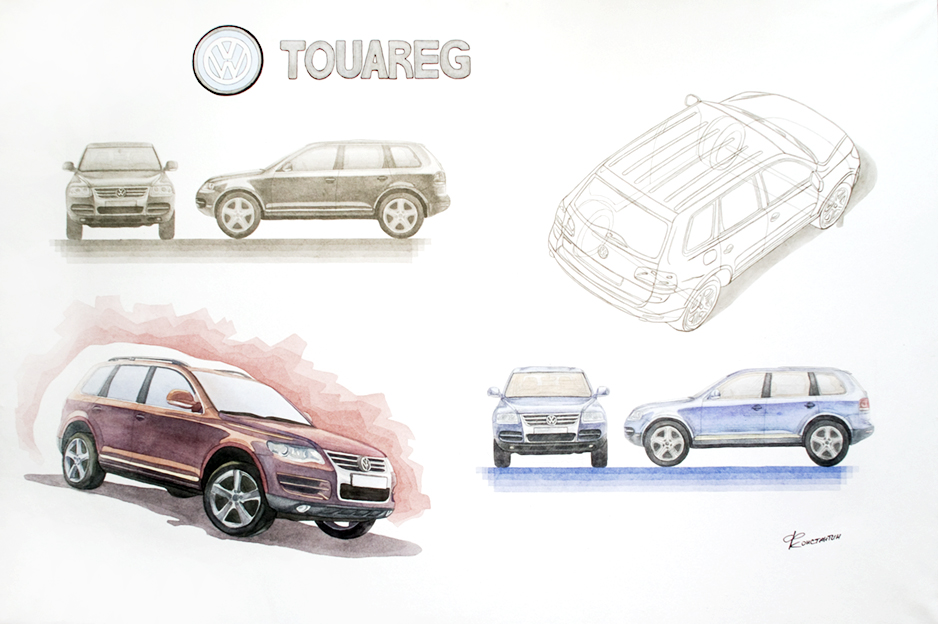 Плакат "Volkswagen Touareg"