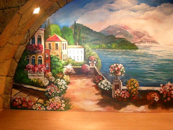 Роспись в интерьере.