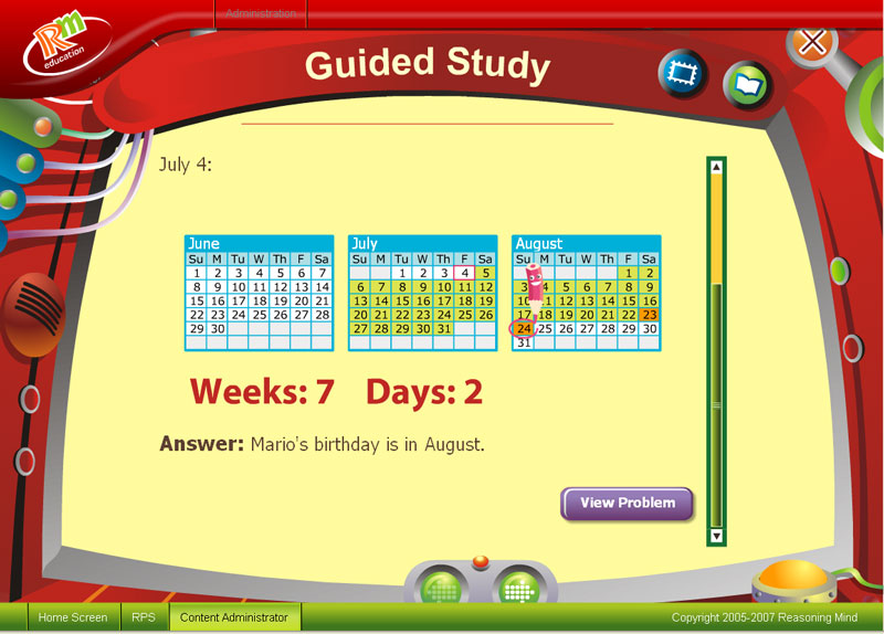 Интерактивный календарь