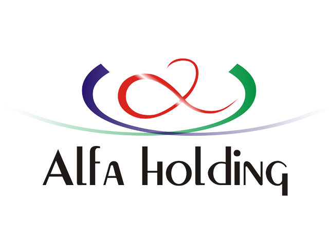 Логотип компани "Альфа Холдинг"