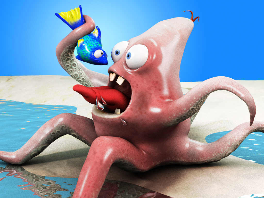 персонаж осьминог
