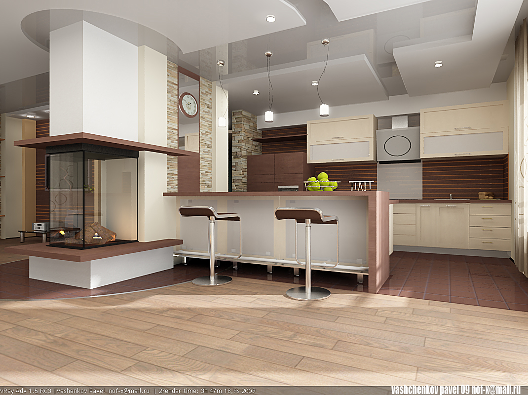 дизайн интерьера загородного дома