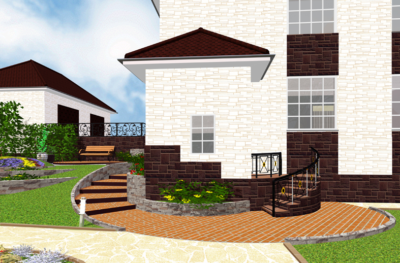 Ландшафтный дизайн и проект отделки фасадов