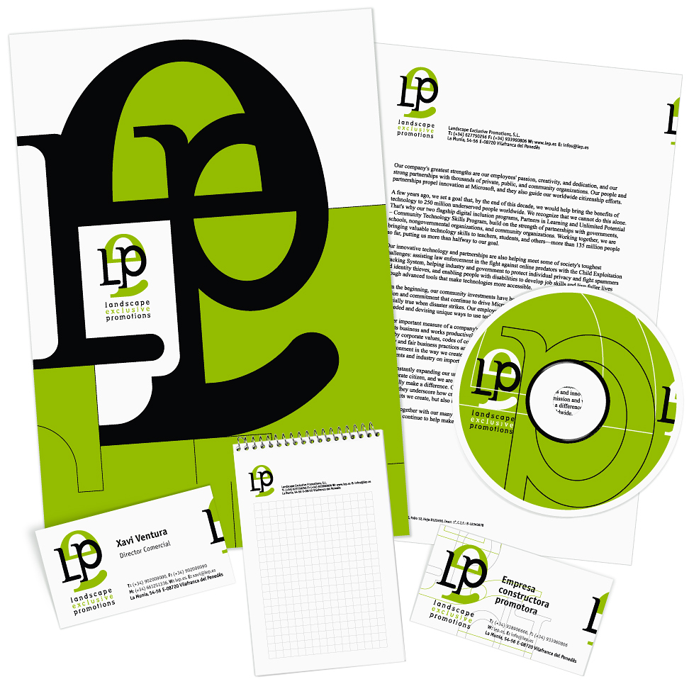 Фирменный стиль "LEP". До ребрендинга.