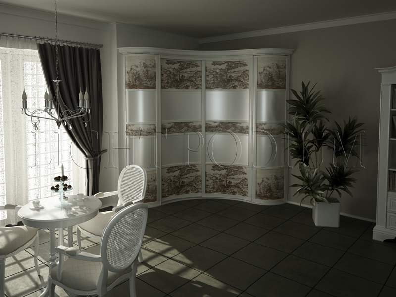 шкаф в интерьере для Light Podium #3