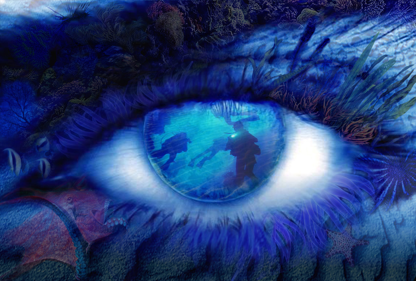 плакат "на глубине"