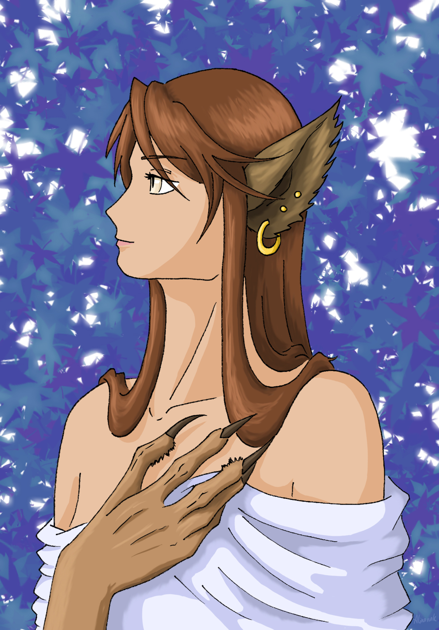 Девушка вервольф