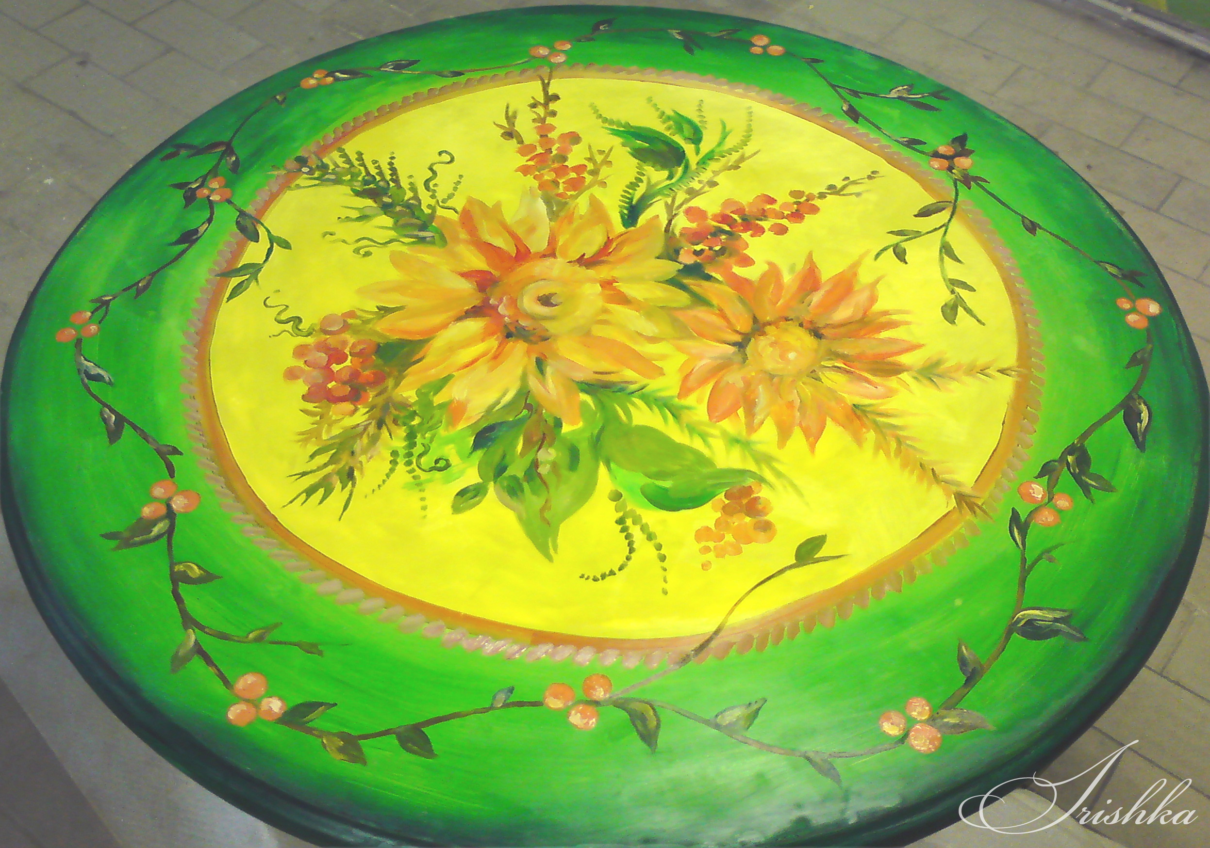 Роспись столешницы