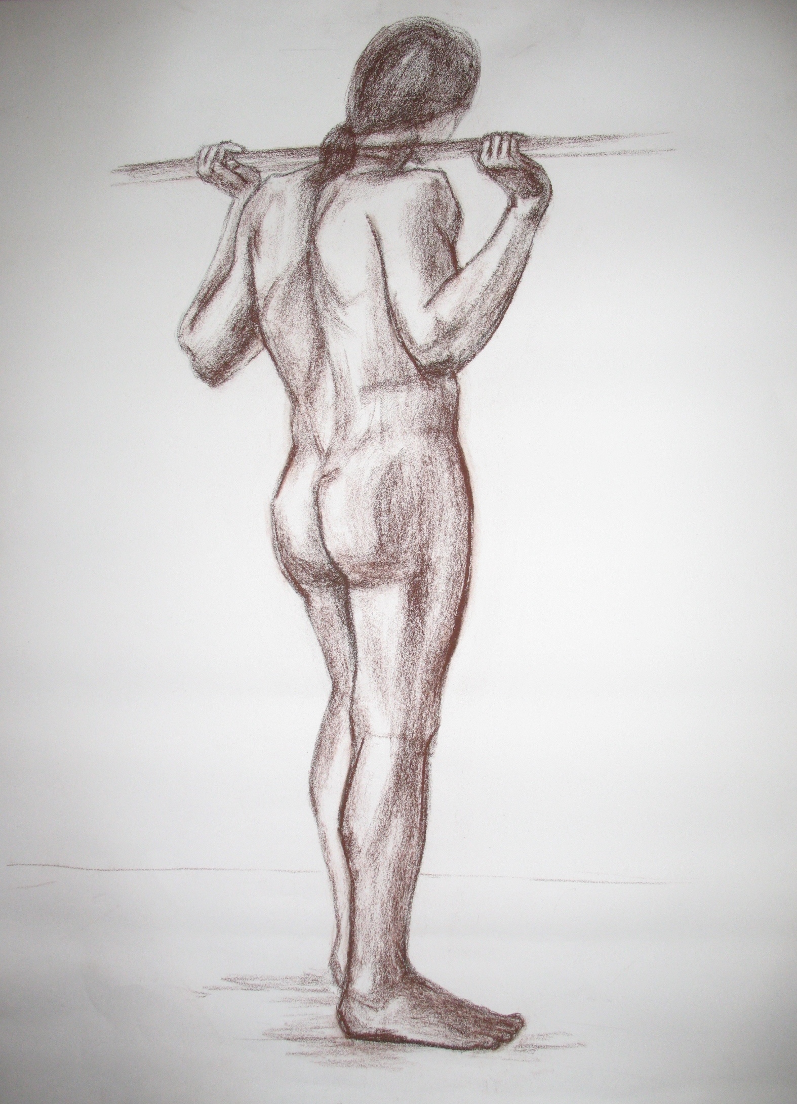 с натуры, сангина