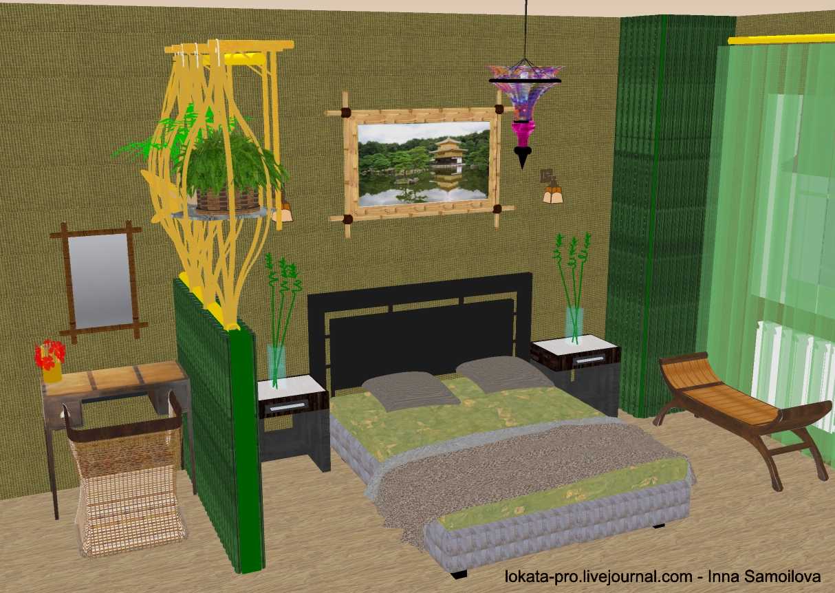 Спальня в этническом стиле