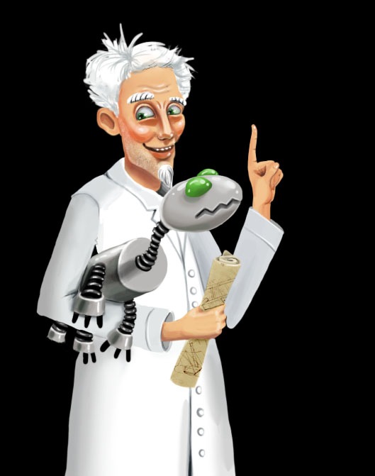 дизайн персонажа Ученый