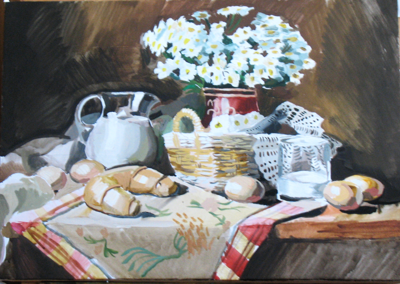 натюрморт, смешанная техника