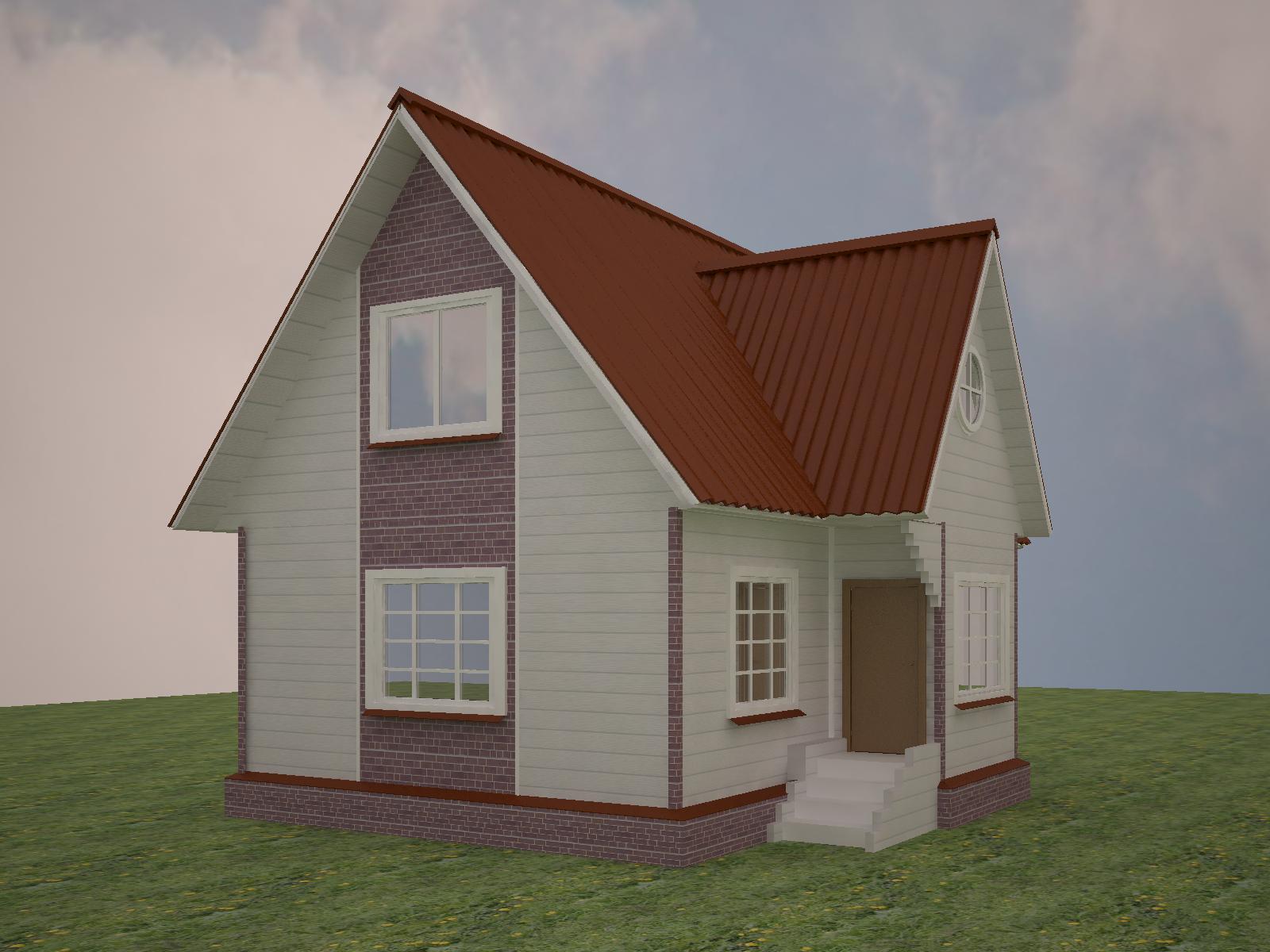 Визуализация часного дома