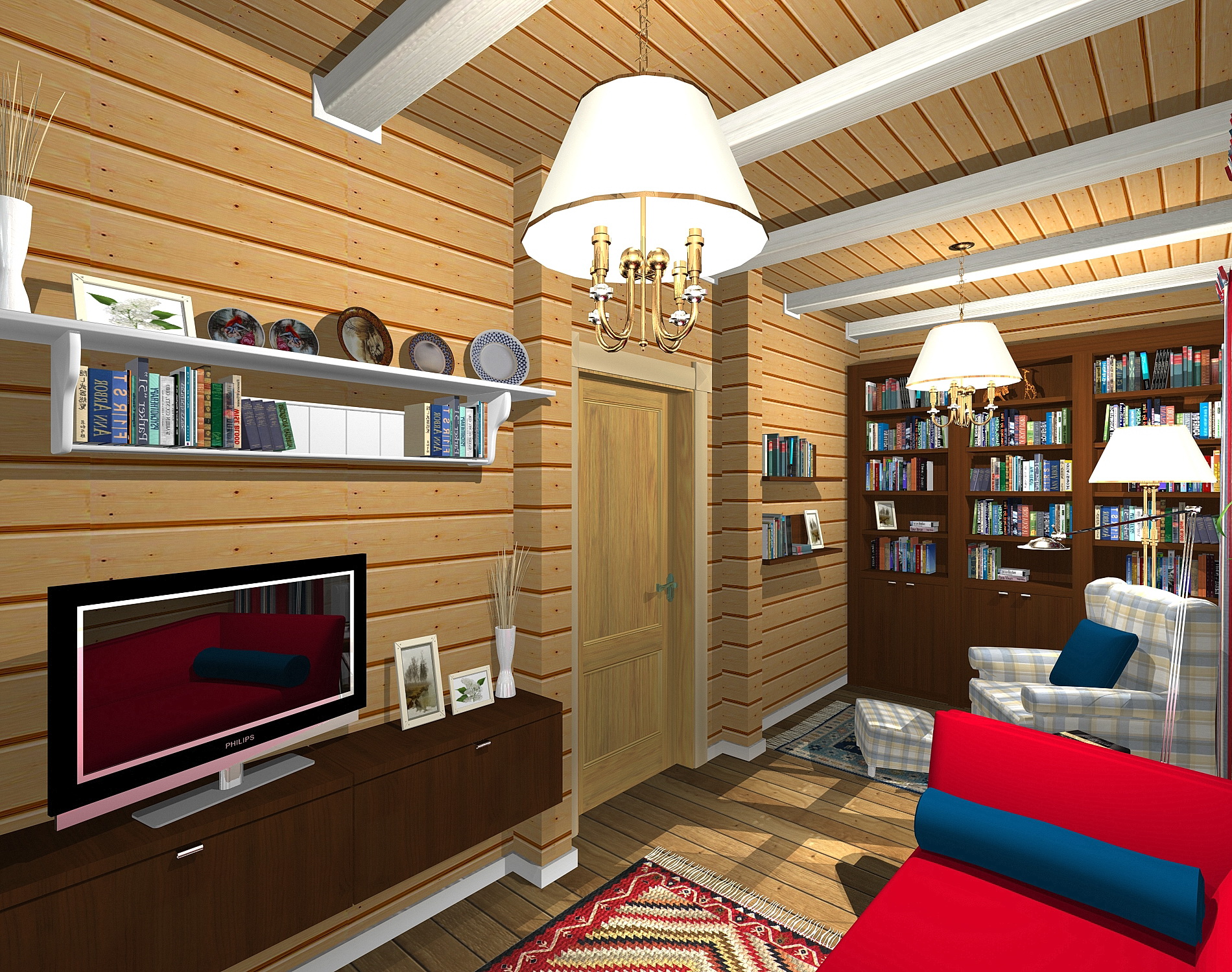 Загородный дом. Комната для гостей.