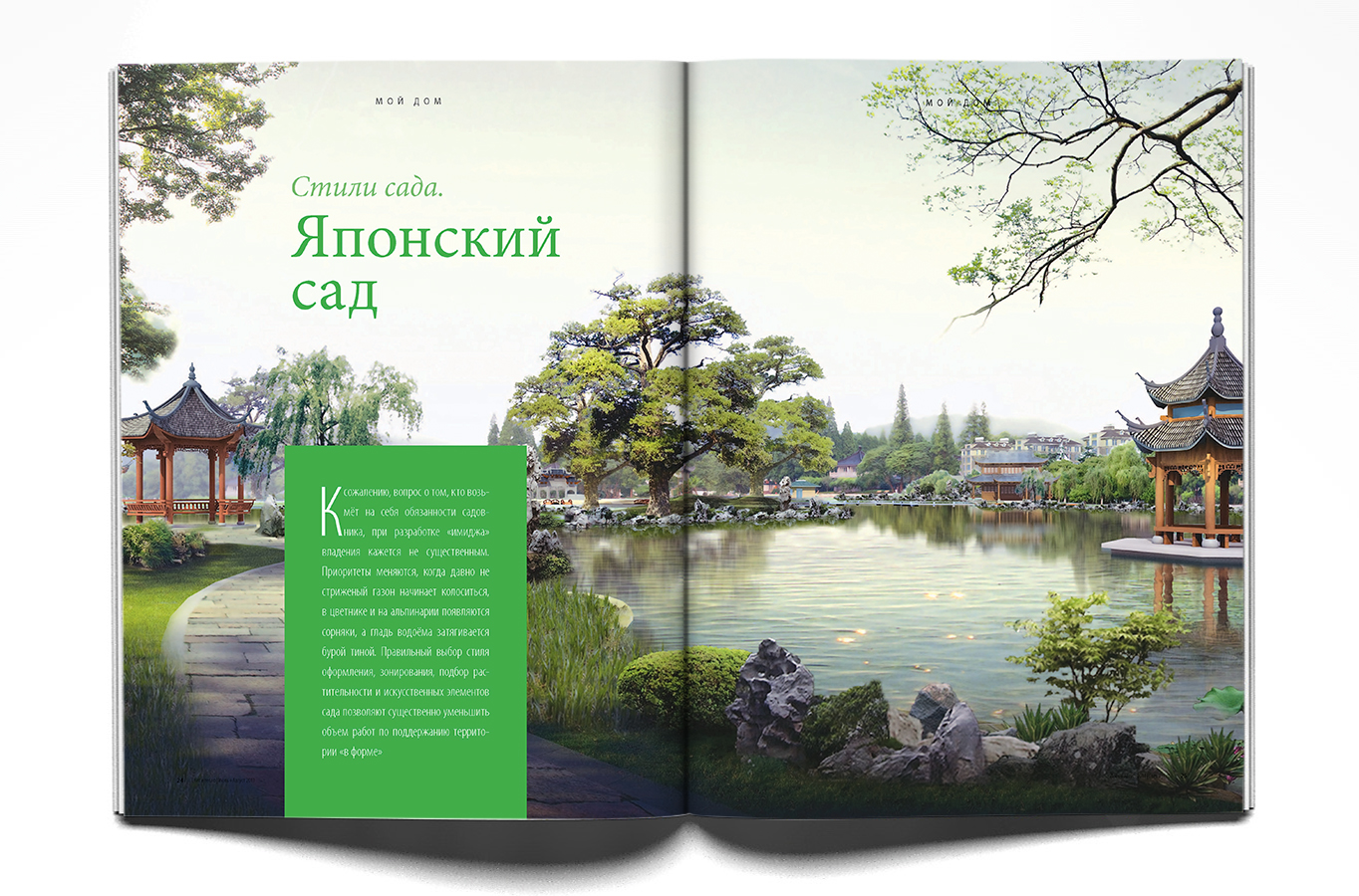 Разворот для журнала "Свет и тепло"