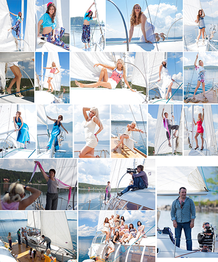 "Солнечная долина", фотосессия на яхте, конкурс "Миссис